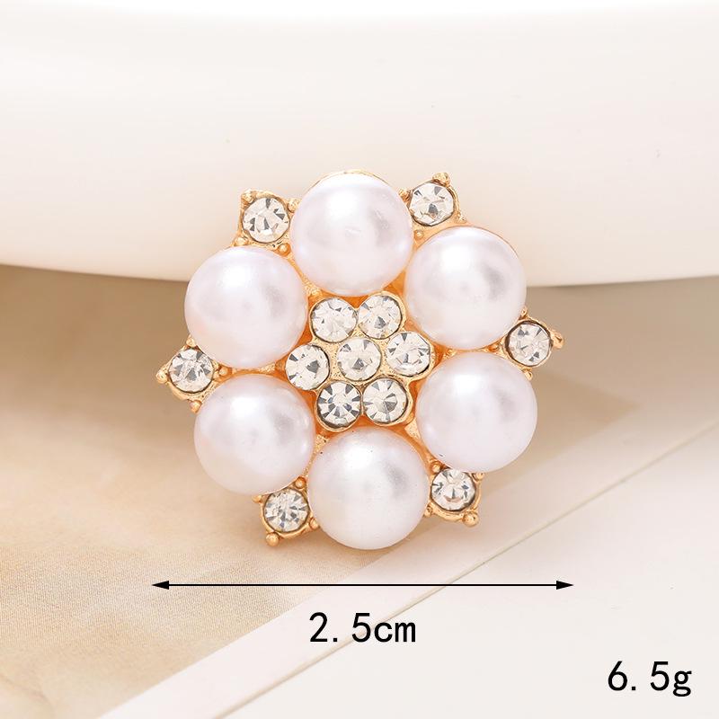 Pearl Flower Five-Petal DIY Phone Case Teardrop Clog Embellishments