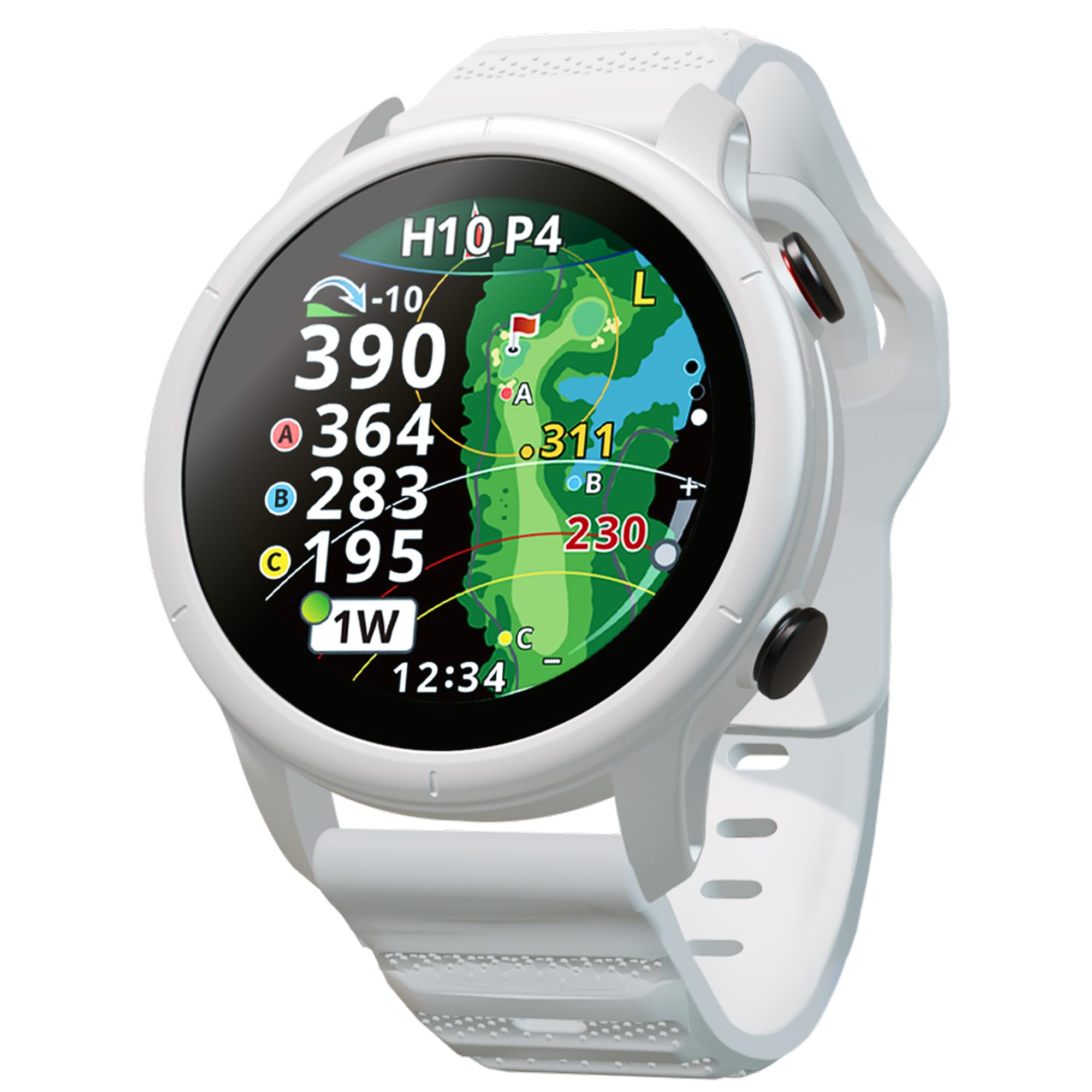 

by the Japan Professional Golf Shot Navi VELLIX Golf GPS Navigation Watch with OLED Color LCD Latest GPS Chip Automatic Distance Elevation Difference белый