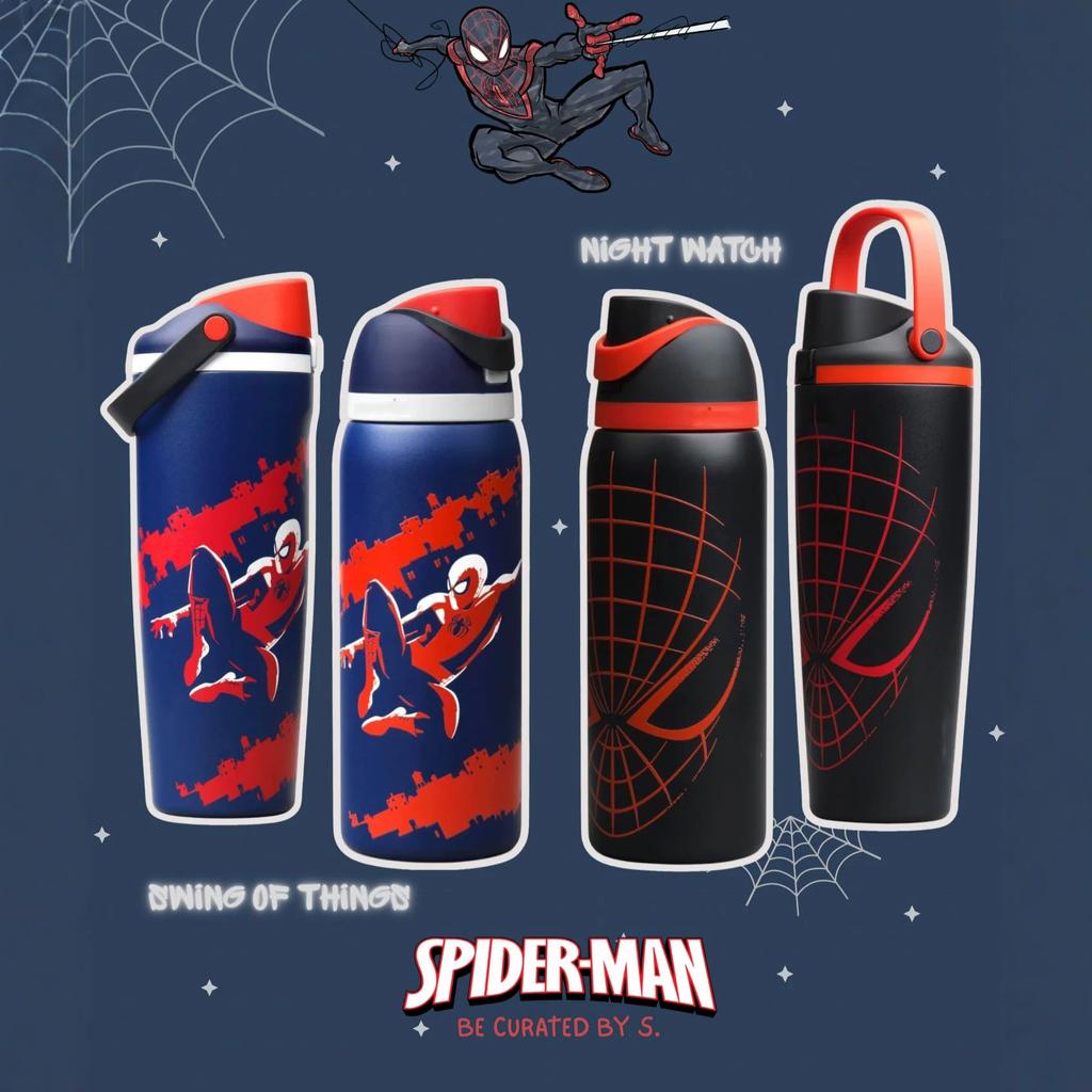 Owala Stainless Steel Insulated Cup Spider-man Portable Straw Cup Sports Water Bottle