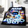 Customiz Name Personality Astro Bot (5) Blanket Soft &Warm Sofa Office Bed Travel Lunch Break Blanket, Gift Suitable for All Seasons
