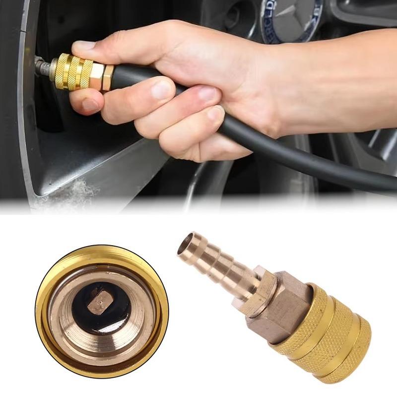 

Corrosion Resistant 8mm Tire Inflation Quick Connector Conversion Accessories For Bicycle Motorcycle Car Tire Filling HD