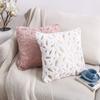Double-sided Feather Stamping Pillow Plush Pillow Cover Home Sofa Cushion Office Cushion Cover