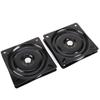 aleawol Set of 2 160mm Chair Swivel Plates, A3 Steel Swivel Plates, 360 Degree Swivel Chair Replacement for Chair Fixtures (6-inch, Black)