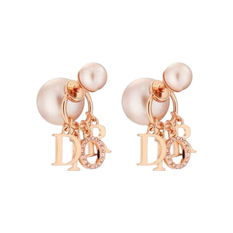 Dior Metal Earrings Women's Rose Gold E1411TRICYD12P