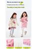 Dudu Home Girls' Spring Hoodie & Pants Two-Piece Set: Sweet Children's Clothing