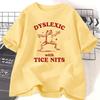 T-shirt Dislessico Con Pidocchi Tice Donna Uomo Divertente Rana T-shirt Grafica Femminile T-shirt Cotone Unisex Casual Manica Corta Maglietta Vestiti