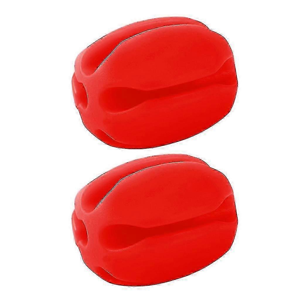 2-piece/set Fishing Rod Tieback Reusable Fishing Rod Holder Flexible Fishing Rod Holder Gift, Red