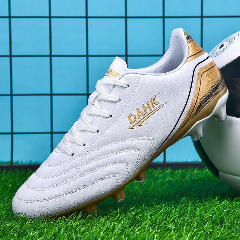 Youth Adult Soccer Cleats TF Turf Shoes Grass Artificial Field Training Competition Low Cut Synthetic Leather