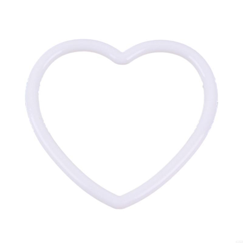 

62KD Love Heart Shaped Catcher Rings Plastic Dreamcatcher Rings for Valentine s Day