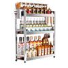 Yingbai 3-Tier Stainless Steel Kitchen Spice Rack with Chopsticks Holder