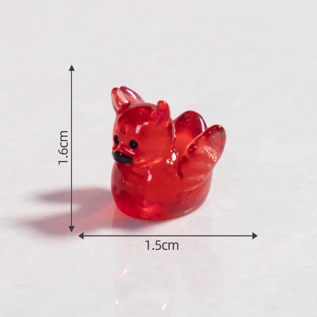 

Хэллоуинская смоляная фигурка «Дьявольский утенок» для украшения микроландшафта