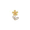 Cute and High-end Floral Brooch Trendy and Individualistic Imitation Crystal Brooch Anti-glare Brooch