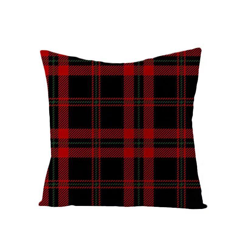 Christmas Linen Pillowcase Home Holiday Decoration Gift Pillow Cushion Cover