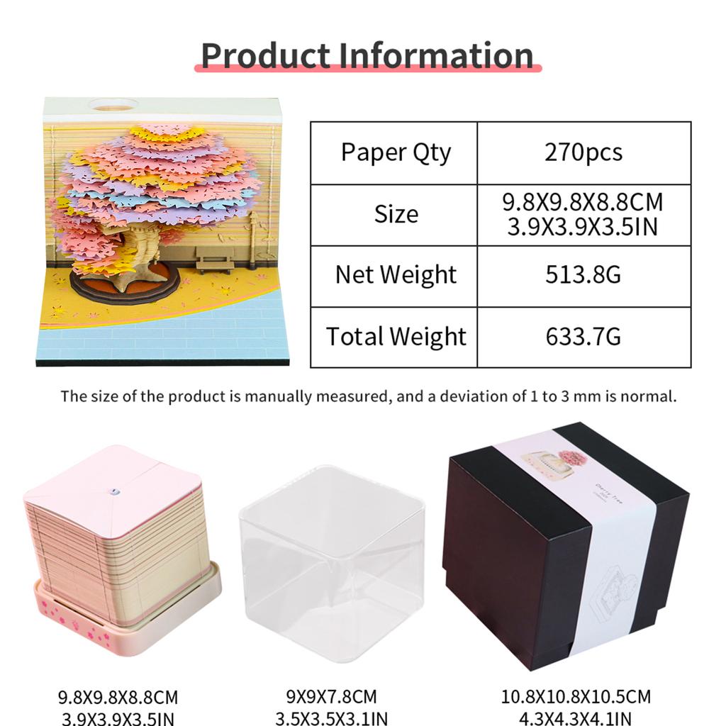 2026 3D Art Calendar With Lights Home Office Desk Calendars Art Sculpture Household Desktop Decoration New Year Christmas Gifts