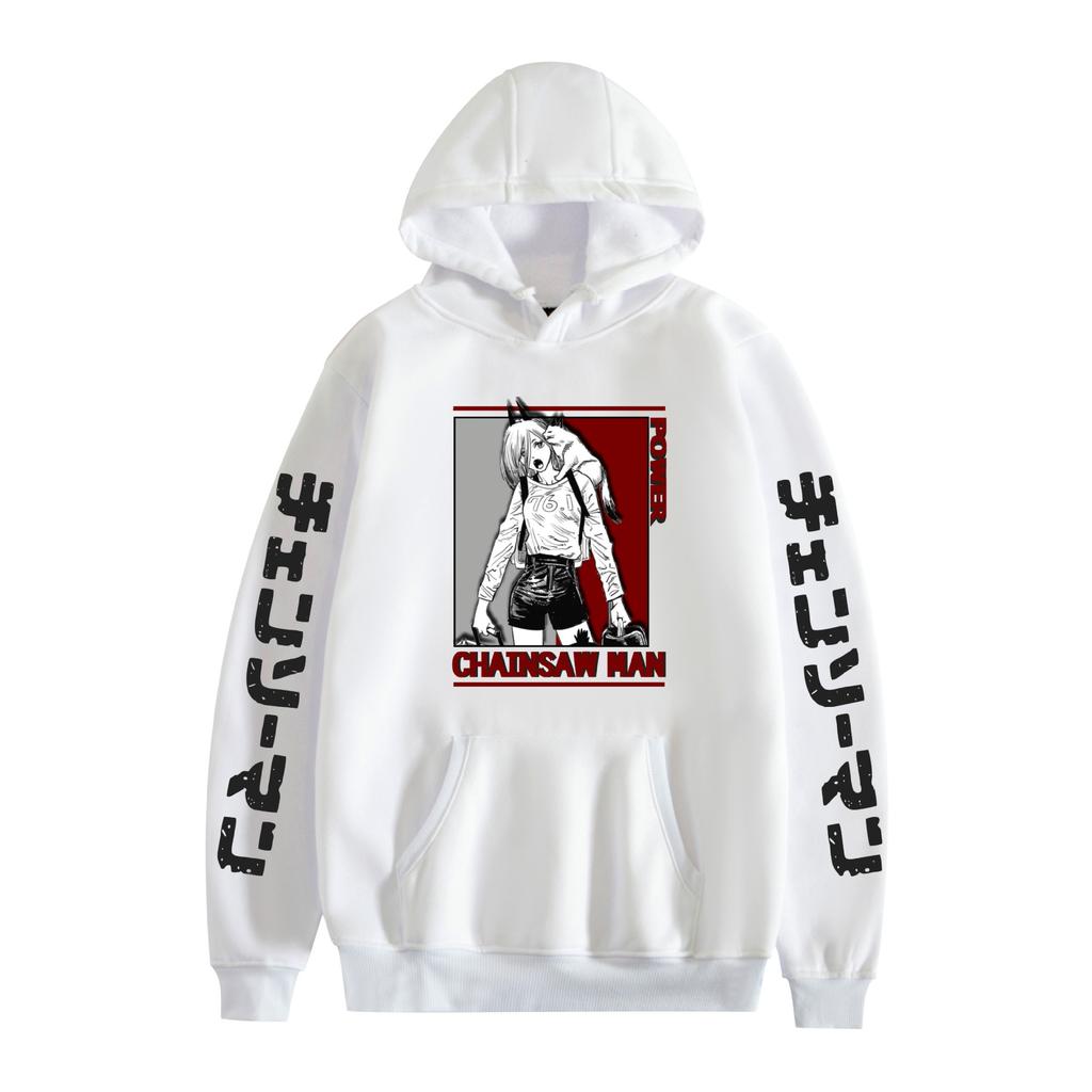 Chainsaw Man Hoodie Autumn Winter Fleece Streetwear Tops