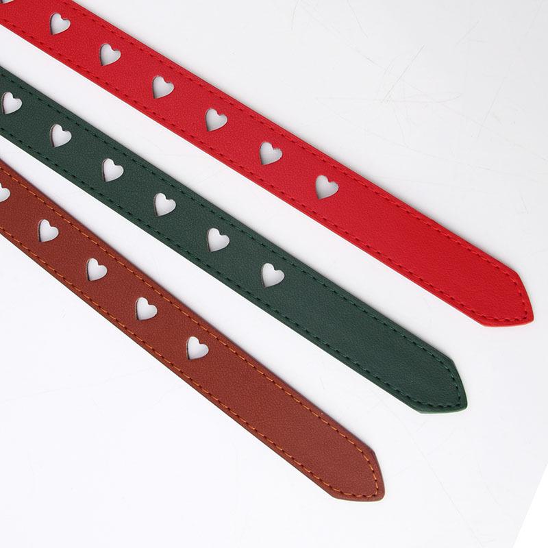 1Pc New Non-punching Love Hollow Belt Women's Versatile, Sweet Girls Sweater Skirt Decorative Belt