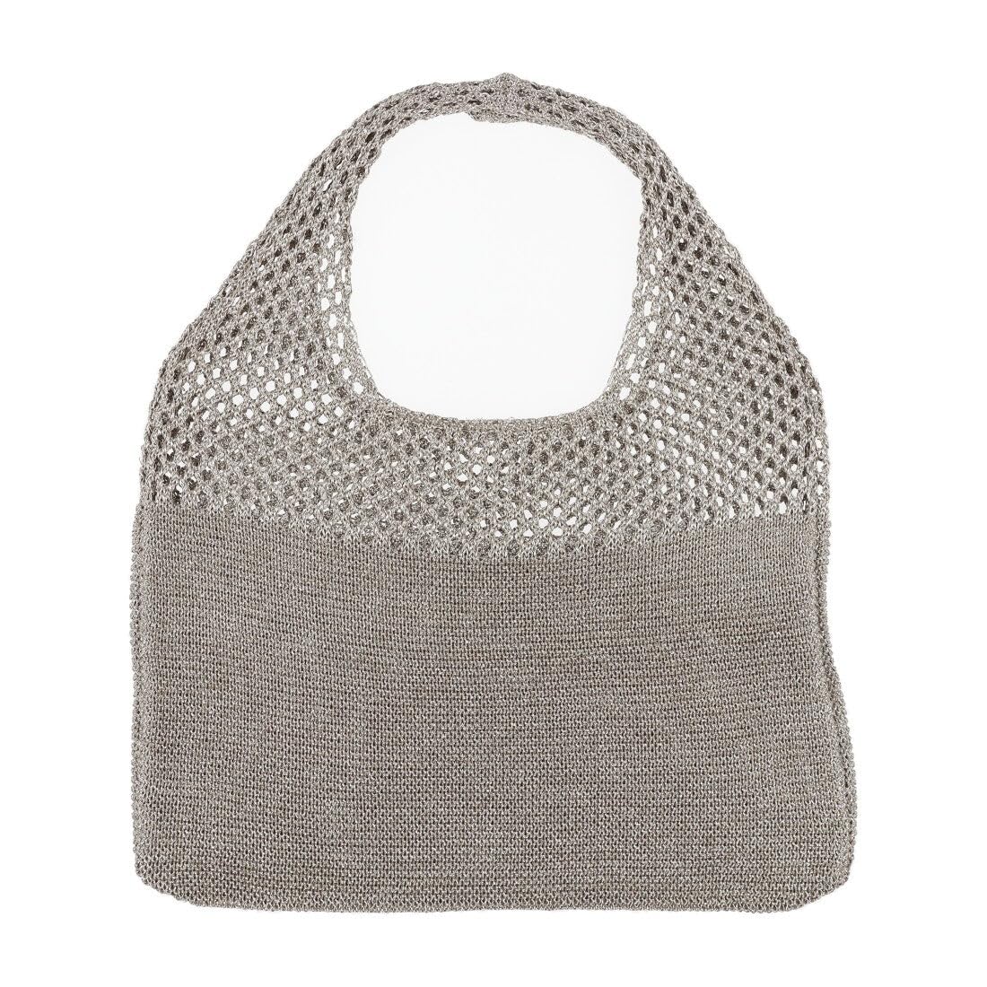 

Металізована сумка-хобо з пряжі SV [Kashkash] 10-00-02000 Жіноча