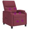 Massage Relax Chair Wine Red Fabric