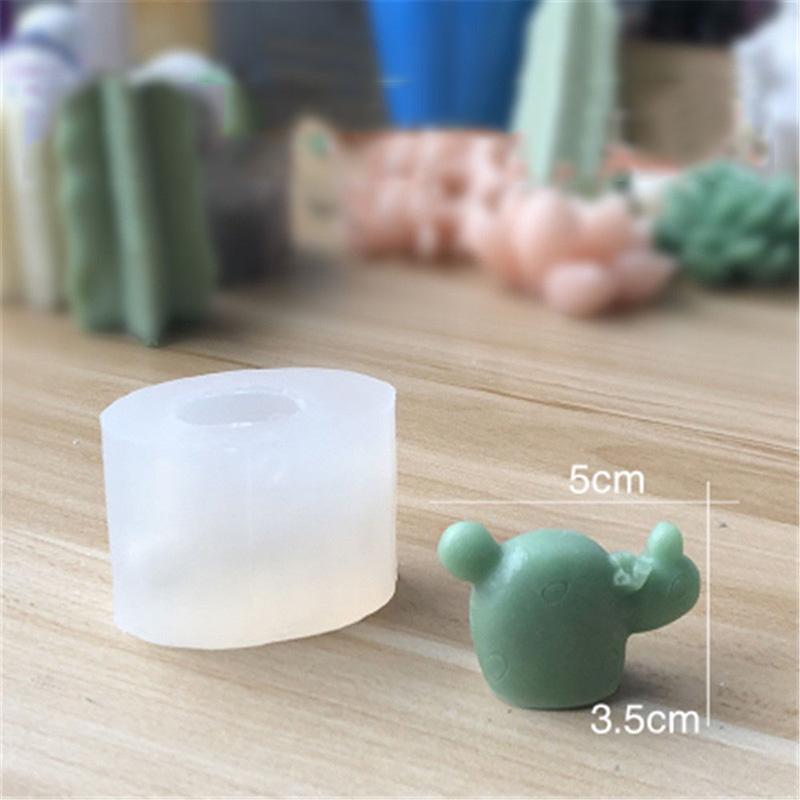 3D Cactus Succulents Silicone Mold For Jelly Chocolate Ice Making Cake Baking Gypsum Wax Concrete Candle DIY Resin Art Mould