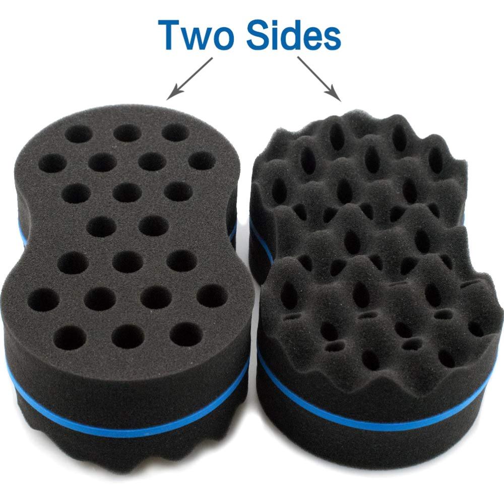 2pcs Durable Curl Sponge Extra Thick Barber Curl Sponge Daily Grooming Dread Sponge  Home Use