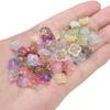 5 Pezzi Perline di Vetro Ciondoli Fiore Per Braccialetti Collane Fai da Te Creazione Gioielli