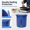 6 Gallon Fryer Grease Bucket,Oil Disposal Caddy Steel Fryer w/Rust-Proof Coating&Filter Bag,Oil Transport Container w/Lid&Lock