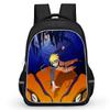NARUTO Anime Student Backpack Mochila, Dual Zipper Pockets, Durable Lightweight 16-inch Kids Backpack for Boys & Girls Ages 5-10