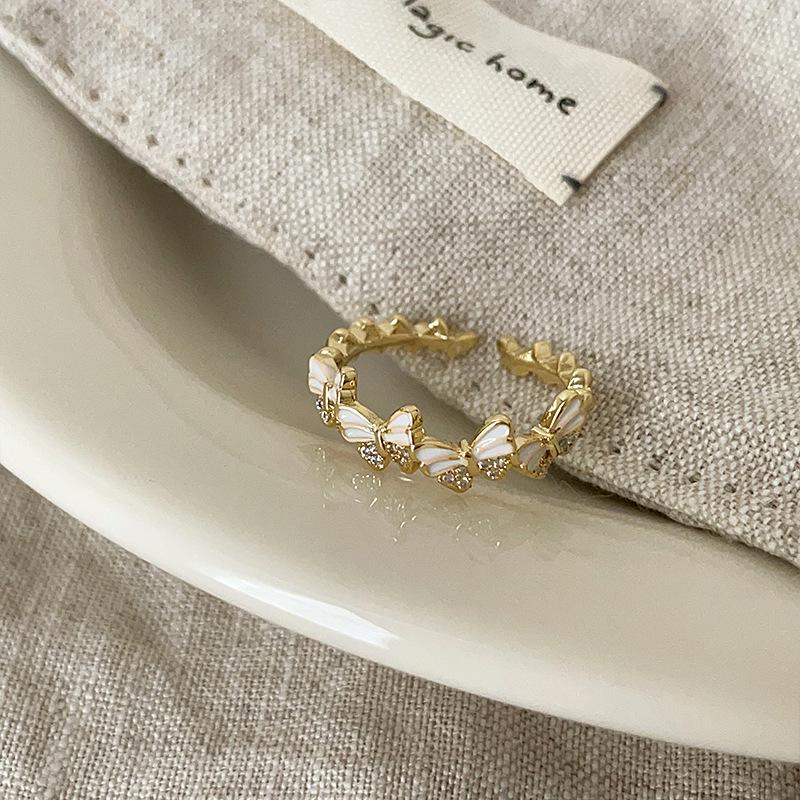 Exquisite Colorful Butterfly Open Ring Collection for Women: Unique, Fashionable, Versatile Finger Rings