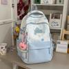 Schoolbag New High-value Ins Wind Smudging Large-capacity Backpack Mori Girl Printed Backpack Junior High School Student Backpack