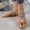Women'S Pearl-Embellished Flat Sandals