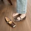 Square head shallow mouth Mary Jane shoes with flat sole single shoes women's soft sole