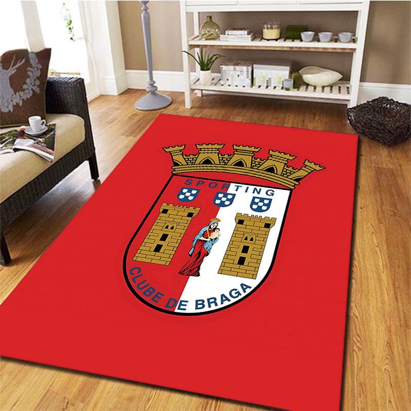 Sporting Clube De Braga Carpet Rug for Living Room Bedroom Home Sofa Decoration,Kids Play Non-slip Floor Mat