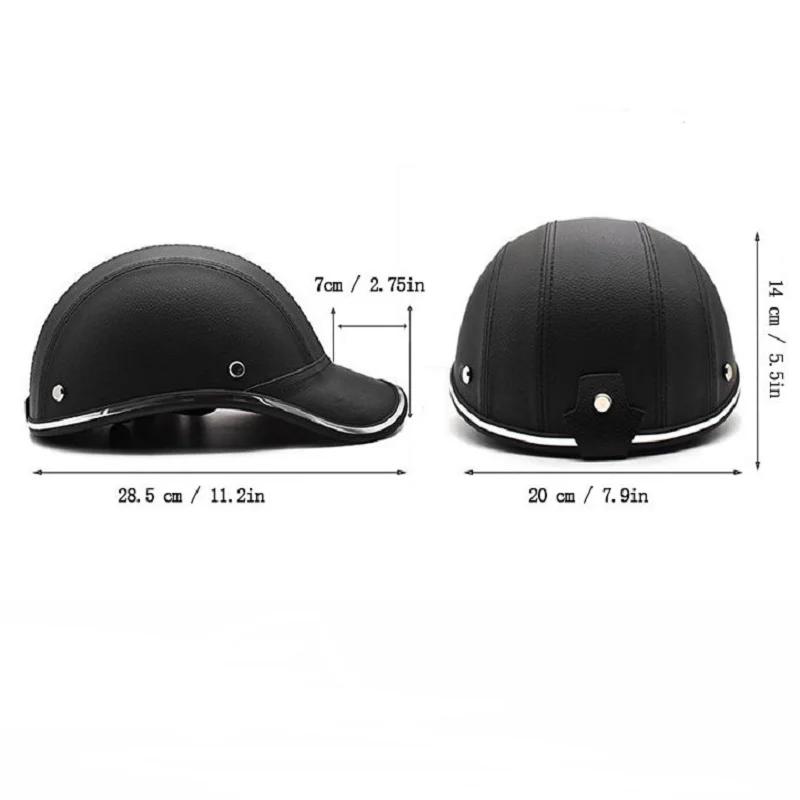 Motorcycle Helmet Electric Vehicle Harley Half Helmet Summer Helmet Baseball Cap Helmet Men and Women Lightweight Safety