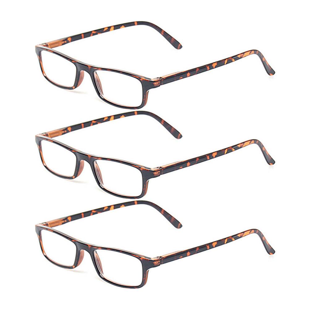 Turezing 3 Pack Reading Glasses Spring Hinge Lightweight HD Eyewear for Men and Women