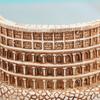 Simulazione Antica Roma Colosseo Mini Statua in Resina Tavolo di Sabbia Decorazione Desktop Architettura Classica Scultura