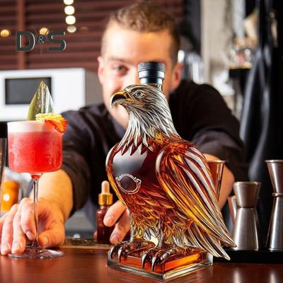 Whisky-Dekanterflasche mit Adler-Motiv, 280 ml, Whisky-Dekanter in Tierform, Aufbewahrungsbehälter für Whisky, lustige Bar-Dekoration, Geschenk für Whisky-Liebhaber, Väter