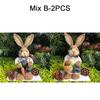 1/2/4PCS 35cm Straw Bunny Doll Vintage Style Bunny Doll Easter Home Decoration Wedding Window Shooting Props Gift for Friends