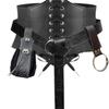 Medieval Waist Guard Leather Side Pack Medieval Leather Belt Waist Bag Potion Bottle Medieval Costume Accessory