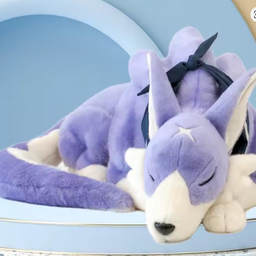 60cm Monster Hunter Rise Palamute Plush Toy Large Soft Pillow Animal Cushion Kawaii Cartoon Stuffed Toy Fun Kids Christmas Gift
