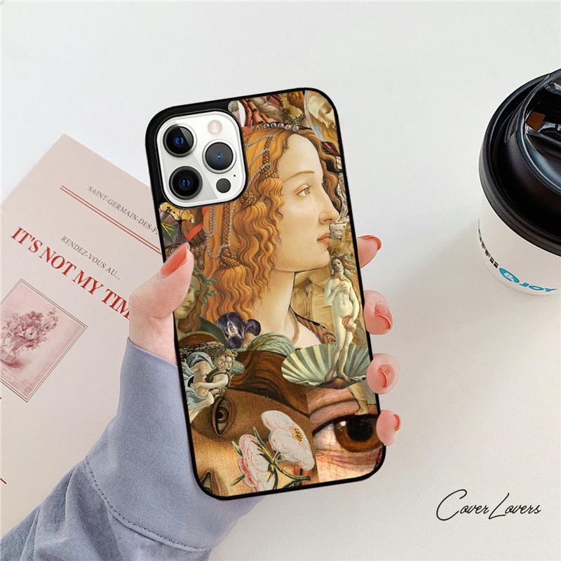 Sandro botticelli Renaissance Phone Case For iPhone 17 Air 14 15 16 13 12 For Apple iPhone 17 Air 11 Pro Max Plus SE2020 Coque