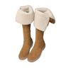 Skinny Over-Knee Boots Lamb Fur Tall Boots Snow Boots Boots Women's Boots Suede Boots Velvet Brown Snow Boots