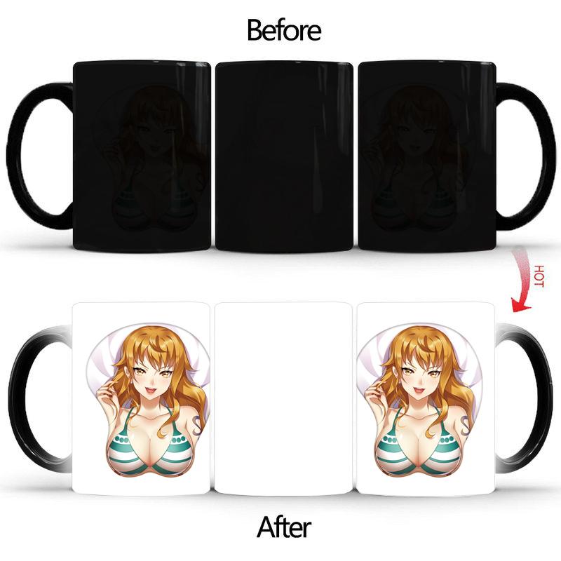 

Творческий купальник для девочек Волшебная кружка BSKT-100 Керамические кофейные чашки Оптовая продажа обесцвечивающихся чашек Сублимационные заготовки кружка для изменения цвета 350ml