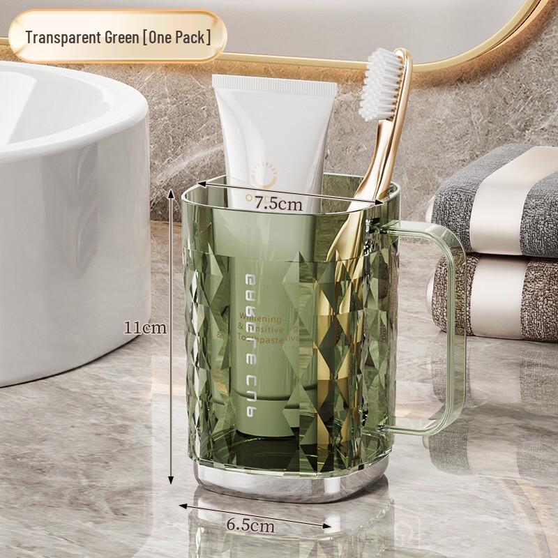 LFOF Household Plastic Mouthwash Cup with Handle