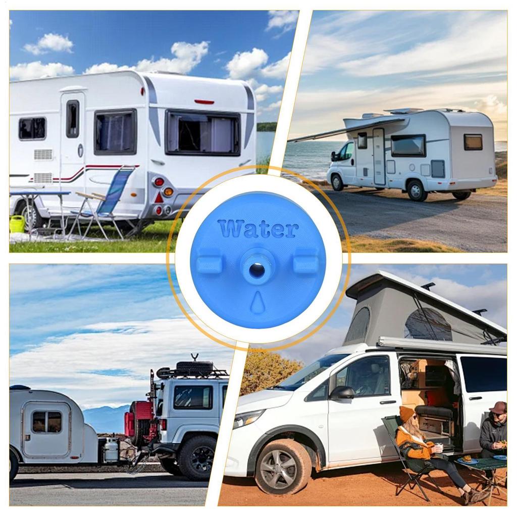 RV Water Inlet Replacement RV Freshwater Fill Hose Adapter Connector Leakproof Trailer Filler Hatch For Motorhome Caravan