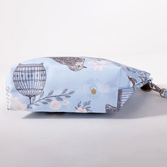 Women Waterproof Flower Bird Travel Cosmetic Bag Makeup Wash Storage Pouch Case