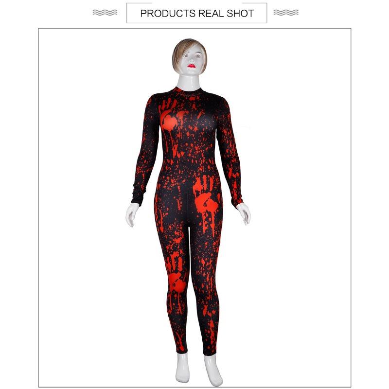 Halloween Day Street Trick-or-Treat Bloodstained Jumpsuit, New Performance Costume 0