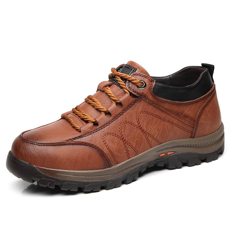 

Мужская обувь осень новая мода спортивная удобная повседневная обувь походная обувь кожаная обувь теплая универсальная водонепроницаемая обувь 44