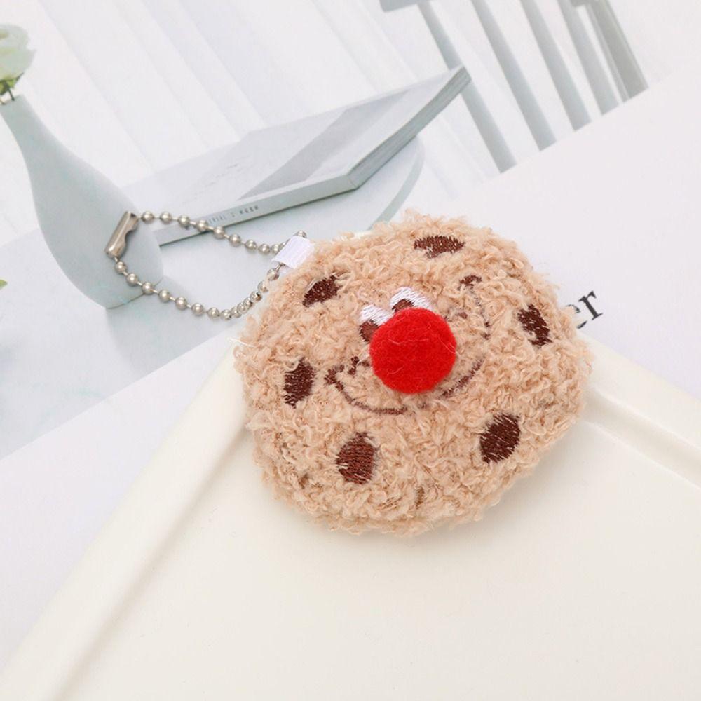 Chocolate Biscuit Keychain/Brooch Cartoon Biscuit Doll Toy Pendant Fashion Bag Keyring