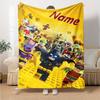 Warner Bros. Works (16) Customize Text Blanket Throw Customizable Blanket Soft & Cozy Suitable for Home Decor Livingroom Chair Nap