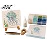 Set per Creare Decorazioni Costiere Fai da Te Mosaico Artistico con Vetro di Mare, Kit Creativo a Tema Animali Marini per Adulti Principianti, Pacchetto Materiali Fatti a Mano Casa Nautica